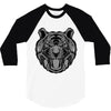 tiger zentangle 3/4 Sleeve Shirt
