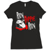 run hippie run Ladies Fitted T-Shirt