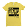 Rooting for Everybody Ladies Fitted T-Shirt