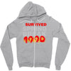 i survived spring break 1990 Zipper Hoodie