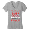 i never dreamed i would be a super cool scorpio but here i am killing Women's V-Neck T-Shirt