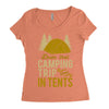 dude that camp trip in tents funny Women's Triblend Scoop T-shirt