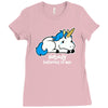 sad unicorn Ladies Fitted T-Shirt