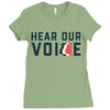Women's March Hear Our Voice Ladies Fitted T-Shirt