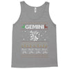 gemini christmas ugly sweater Tank Top