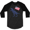 Patriotic T-Rex 3/4 Sleeve Shirt