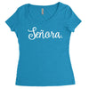 senora white Women's Triblend Scoop T-shirt