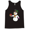 smiling snowman holding out christmas Tank Top