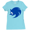 sonic logo Ladies Fitted T-Shirt