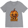 mad halloween pumpkin V-Neck Tee