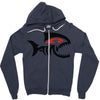 piranha Zipper Hoodie