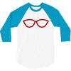 kacamata red 3/4 Sleeve Shirt