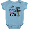 coffee cat Baby Bodysuit