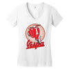 retro vespa red ideal birthday present or gift Women's V-Neck T-Shirt