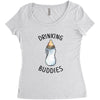 Drinking Buddies Women's Triblend Scoop T-shirt