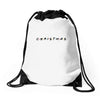 friends tv show parody christmas Drawstring Bags