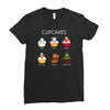 cupcakes Ladies Fitted T-Shirt