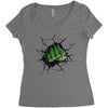 Hulk Fist Women's Triblend Scoop T-shirt