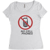 no cell phones Women's Triblend Scoop T-shirt