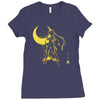 the moon Ladies Fitted T-Shirt