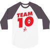 team 10 red 3/4 Sleeve Shirt
