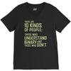 10 kinds of people binary V-Neck Tee