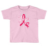 breast cancer awareness hope ribbon heart Toddler T-shirt