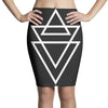 triangle printed Pencil Skirts
