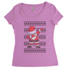 ugly santa dabbing Women's Triblend Scoop T-shirt