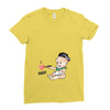Cute Baby Painter's Dad Love Ladies Fitted T-Shirt