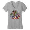 donut hungry Women's V-Neck T-Shirt