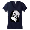 happy panda Women's V-Neck T-Shirt