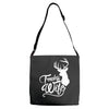 trophy wife deer Adjustable Strap Totes