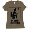 party pooper Ladies Fitted T-Shirt