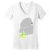 fart ghost Women's V-Neck T-Shirt
