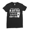 There's Nothing a Little Starbucks and Disney Can't Fix Ladies Fitted T-Shirt