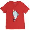 cute kawaii narwhals are cute V-Neck Tee