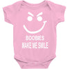 boobies make me smile Baby Onesie
