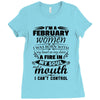 I Am A February Women Ladies Fitted T-Shirt