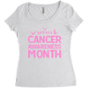 breast cancer awareness month Women's Triblend Scoop T-shirt