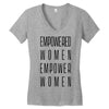 empowered women 3 Women's V-Neck T-Shirt