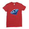 diamond blu Ladies Fitted T-Shirt