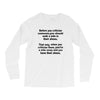 criticize Long Sleeve Shirts