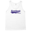 scotland born and raised retro white &amp; navy international country Tank Top
