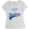 shirtless Women's Triblend Scoop T-shirt
