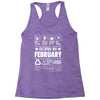 Born In February Racerback Tank