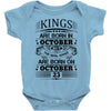 Real Kings Are Born On October 23 Baby Onesie