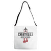 jet chemtrails red &amp; grey logo Adjustable Strap Totes