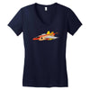top bun Women's V-Neck T-Shirt
