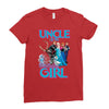 uncle of the birthday girl Ladies Fitted T-Shirt